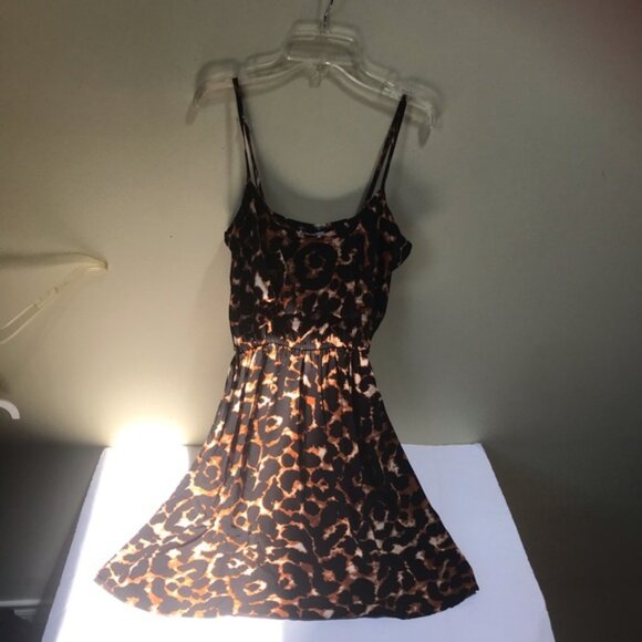 Cotton On NEW Jenny Leopard Animal Print Sundress Mini Dress Adjustable Straps S - Picture 4 of 16